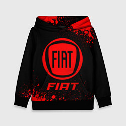 Детская толстовка Fiat - red gradient