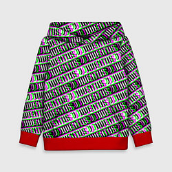 Детская толстовка Juventus glitch pattern