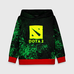 Детская толстовка DOTA2 кислотное лого краски