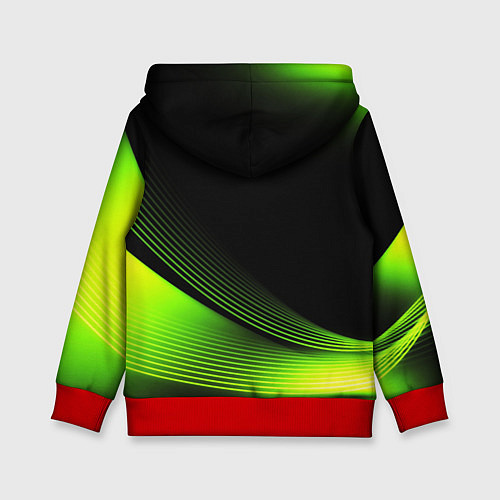 Детская толстовка Doom абстракция кислотная / 3D-Красный – фото 2