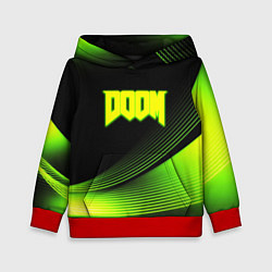 Детская толстовка Doom абстракция кислотная