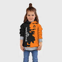 Толстовка-худи детская Warframe текстура, цвет: 3D-меланж — фото 2