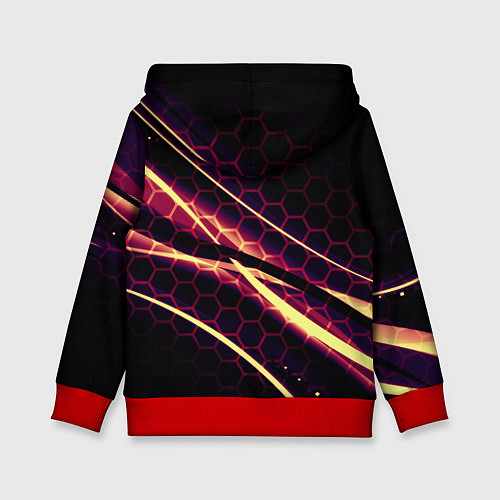 Детская толстовка RUST game hexagon / 3D-Красный – фото 2