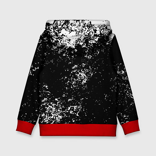 Детская толстовка Stranger things брызги красок / 3D-Красный – фото 2