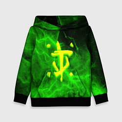 Детская толстовка Doom storm green