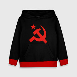 Детская толстовка Серп и молот красный