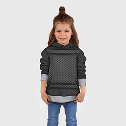Толстовка-худи детская Металлическая текстура сетка, цвет: 3D-меланж — фото 2