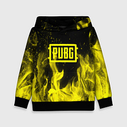 Детская толстовка PUBG fire yellow