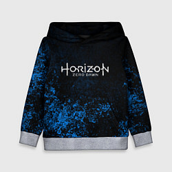 Детская толстовка Horizon: Zero Dawn синие брызги красок