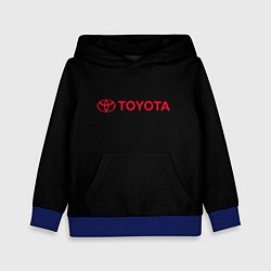 Детская толстовка Toyota red logo auto