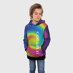 Толстовка-худи детская Coldplay moon music album, цвет: 3D-черный — фото 2