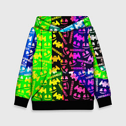 Детская толстовка Marshmello pattern neon steel