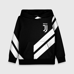 Толстовка-худи детская Juventus line white, цвет: 3D-черный