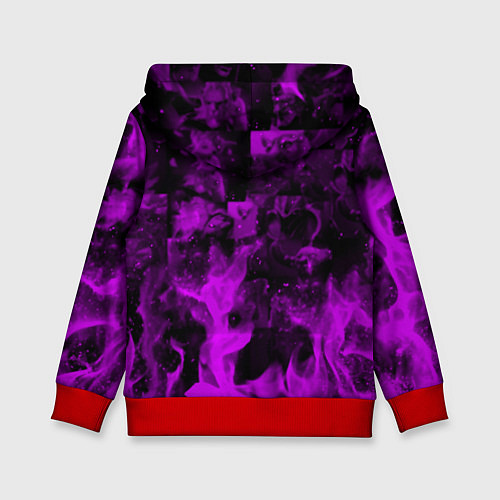 Детская толстовка Horizon: Zero Dawn flame neon steel / 3D-Красный – фото 2