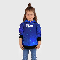 Толстовка-худи детская Enhypen blue poly, цвет: 3D-черный — фото 2