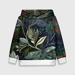 Детская толстовка Объемные листья