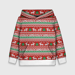 Детская толстовка Deer christmas pattern