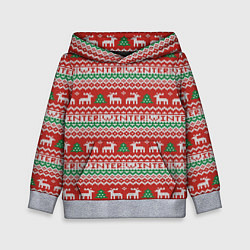 Детская толстовка Deer christmas pattern