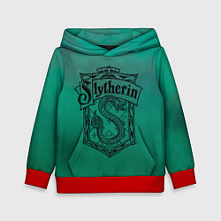 Толстовка-худи детская Факультет Слизерин, цвет: 3D-красный