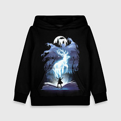 Толстовка-худи детская Harry Potter patronus and dementors, цвет: 3D-черный