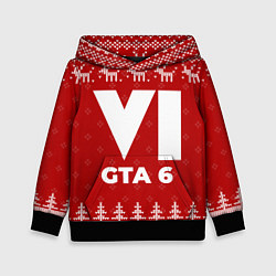 Детская толстовка Новогодний GTA 6 с оленями