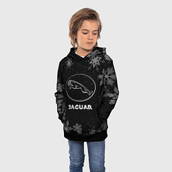 Толстовка-худи детская Снежный Jaguar, цвет: 3D-черный — фото 2