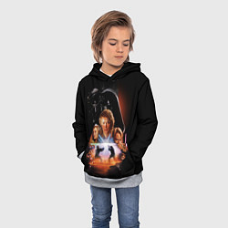Толстовка-худи детская Звездные войны - Месть ситхов, цвет: 3D-меланж — фото 2