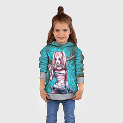 Толстовка-худи детская Harley Quinn, цвет: 3D-меланж — фото 2