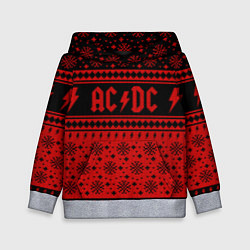 Толстовка-худи детская ACDC christmas sweater, цвет: 3D-меланж