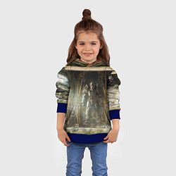 Толстовка-худи детская Fallout - armour garage, цвет: 3D-синий — фото 2