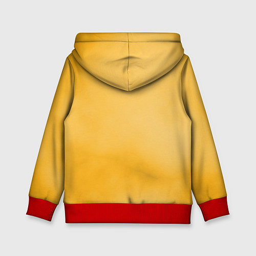 Детская толстовка Пуффендуй Хогвартс / 3D-Красный – фото 2