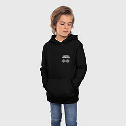 Толстовка-худи детская Arctic Monkeys - classic black color, цвет: 3D-черный — фото 2