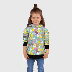 Толстовка-худи детская Уютные уточки, цвет: 3D-черный — фото 2