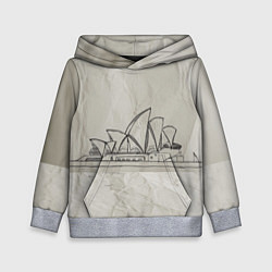 Толстовка-худи детская Сидней, цвет: 3D-меланж
