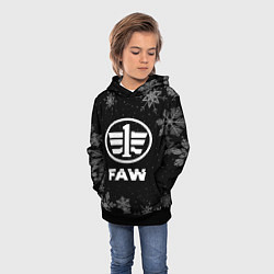 Толстовка-худи детская Снежный FAW, цвет: 3D-черный — фото 2