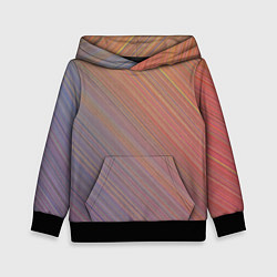 Толстовка-худи детская Градиент в полоску, цвет: 3D-черный