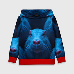 Детская толстовка Синие капибары