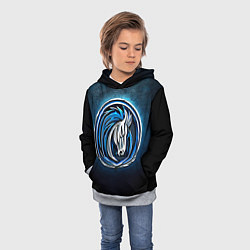 Толстовка-худи детская Даллас Маверикс, цвет: 3D-меланж — фото 2