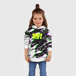 Толстовка-худи детская Dayz кислотные краски, цвет: 3D-белый — фото 2