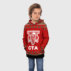 Толстовка-худи детская GTA new year, цвет: 3D-черный — фото 2