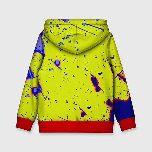 Детская толстовка Monster energy краски / 3D-Красный – фото 2