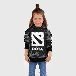 Толстовка-худи детская Снежный Dota, цвет: 3D-черный — фото 2