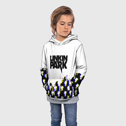 Толстовка-худи детская Linkin park human, цвет: 3D-меланж — фото 2