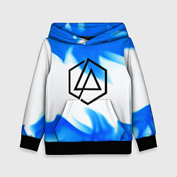 Детская толстовка Linkin park blue flame