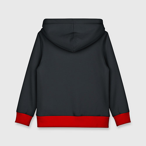 Детская толстовка Татьяна - красная вязью надпись / 3D-Красный – фото 2