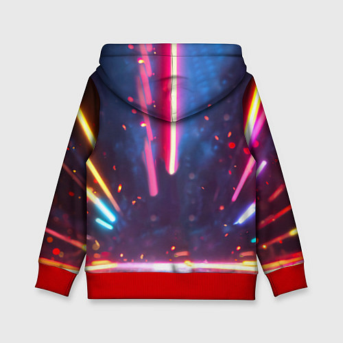 Детская толстовка Уточка в неоне / 3D-Красный – фото 2