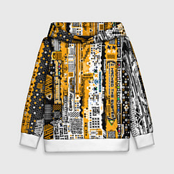 Детская толстовка Cyberpunk pattern yellow