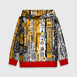 Детская толстовка Cyberpunk pattern yellow