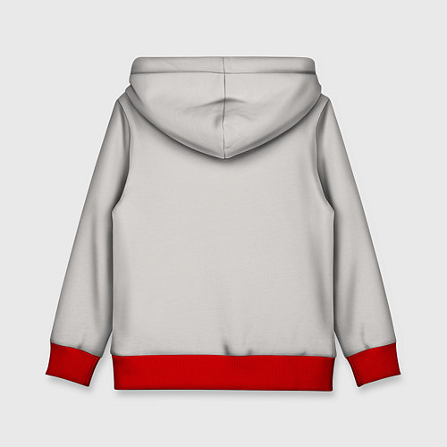 Детская толстовка Вязью Татьяна - красная надпись / 3D-Красный – фото 2