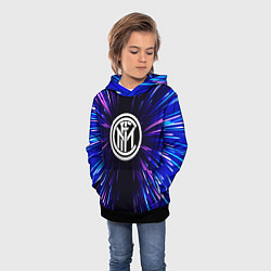 Толстовка-худи детская Inter neon energy, цвет: 3D-черный — фото 2